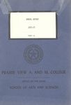 Annual Report - School of Arts and Sciences Part II - 1972-73 by Prairie View A&M College