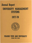 Annual Report - University Management Systems 1977- 78