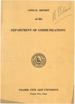 Annual Report - Department Of Communications- 1982 by Prairie View A&M University