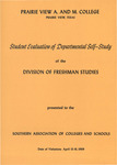 Annual Report- Student Evaluation Of Department Self- Study - 1969