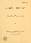 Annual Report- School of Home Economics - June 1970-71