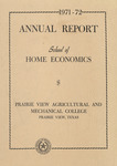 Annual Report - School of Home Economics - 1972 by Prairie View A&M College