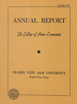 Annual Report - College of Home Economics - 1977 by Prairie View A&M College