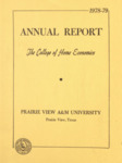 Annual Report - College of Home Economics - 1979 by Prairie View A&M College