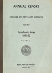 Annual Report - College Of Arts And Sciences Vol 2 - 1981-82