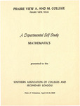 Annual Report - Department Of Self Study Mathematics- 1969 by Prairie View Agricultural And Mechanical College