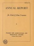 Annual Report - College of Home Economics - 1972-1973 by Prairie View A&M University