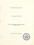 Department of Political Science Revised Manual Of Operation - 1967- 68 by Prairie View Agricultural And Mechanical College