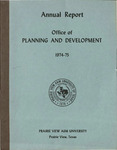Annual Report- Office of Planning And Development - 1974-75