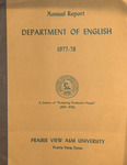 Annual Report- Department of English- 1977-1978 by Prairie View A&M University
