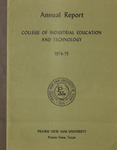Annual Report College of Industrial Education and Technology 1974-75