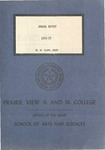 Annual Report - School of Arts And Sciences - 1972- 73 by Prairie View A&M University