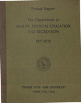 Annual Report Department Of Health Physical Education And Recreation - 1977- 78
