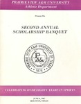 Second Annual Scholarship Banquet - June 6, 1987 by Prairie View A&M University