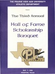 Third Annual Scholarship Banquet - June 7, 1988 by Prairie View A&M University