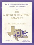 Forth Annual Scholarship Banquet - October 27, 1989 by Prairie View A&M University