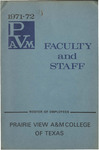 Faculty & Staff Roster - 1971-72