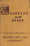 Faculty & Staff Roster - 1977-78