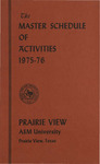Master Schedule Of Activities - 1975- 76