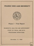 Phase I - Final Report - November 17, 1986 by Prairie View A&M University