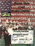Nov 1, 1975- PV A&M Panthers vs Mississippi Valley Delta Devils