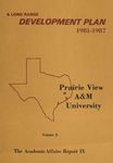 Development Plan - Office of the Registrar and Admissions Department 1981-87 by Prairie View A&M University