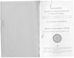Catalog Edition- The School Year 1933-1934 by Prairie View State Normal and Industrial College