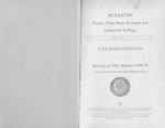 Catalog Edition- The School Year 1934-1935 by Prairie View State Normal and Industrial College