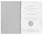 Catalog Edition- The School Year 1935-1936 by Prairie View State Normal and Industrial College