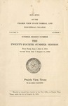 Summer Session - The School Year 1934 by Prairie View State Normal and Industrial College