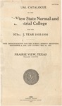 Annual Catalog - The School Year 1915-1916 by Prairie View State Normal and Industrial College