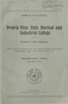 Annual Catalog - The School Year 1920-1921 by Prairie View State Normal and Industrial College