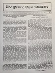 The Prairie View Standard - March 1933 - Vol. XXIV No. 8
