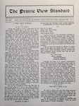 The Prairie View Standard - September 1933 - Vol. XXV No. 1