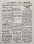 The Prairie View Standard - October 1935 - Vol. XXVII No. 2
