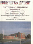 SACSCOC Institutional Self-Study Addendum by Prairie View A&M University