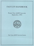 Faculty Handbook - September 1994 by Prairie View A&M University